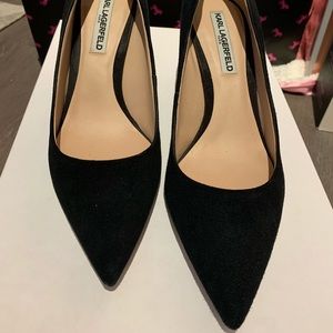 Karl Lagerfeld Suede Heels